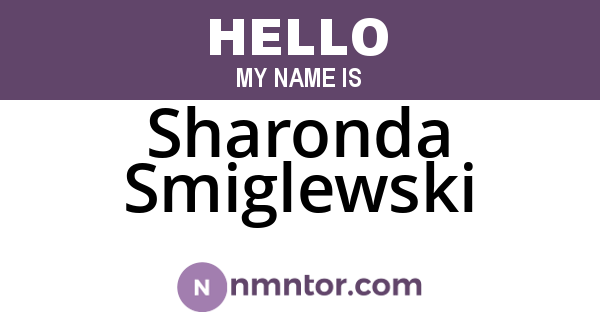 Sharonda Smiglewski