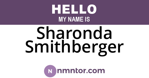 Sharonda Smithberger