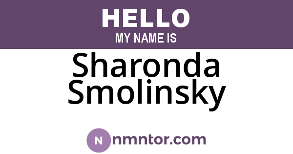Sharonda Smolinsky