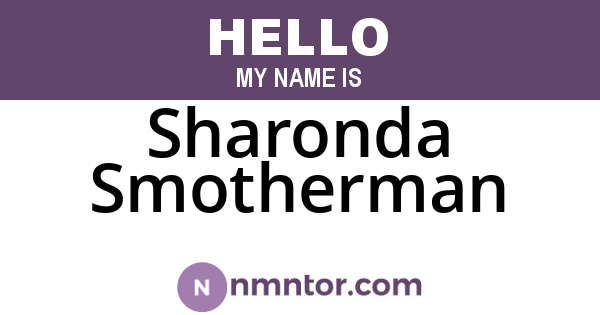Sharonda Smotherman