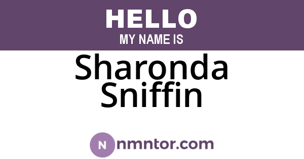 Sharonda Sniffin