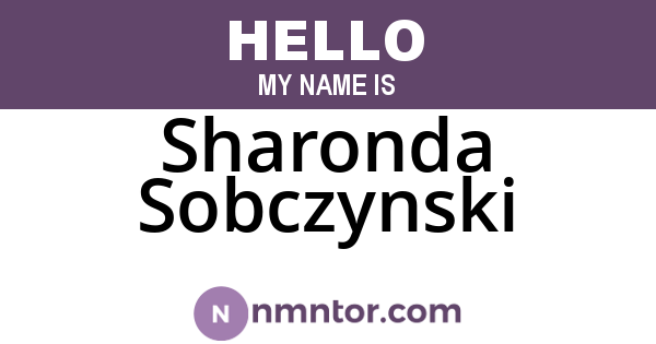 Sharonda Sobczynski
