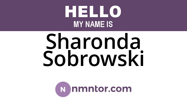 Sharonda Sobrowski