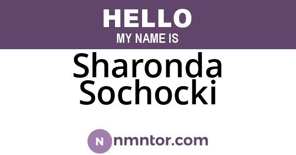 Sharonda Sochocki