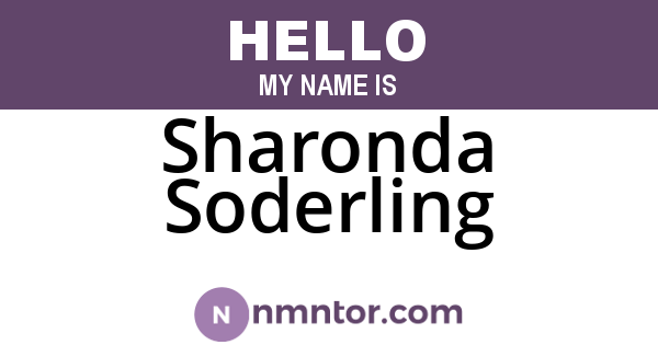 Sharonda Soderling