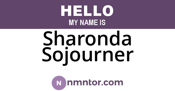 Sharonda Sojourner