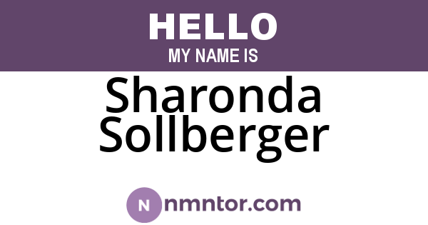 Sharonda Sollberger