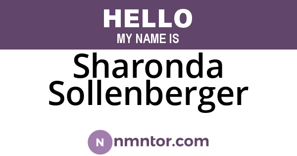 Sharonda Sollenberger