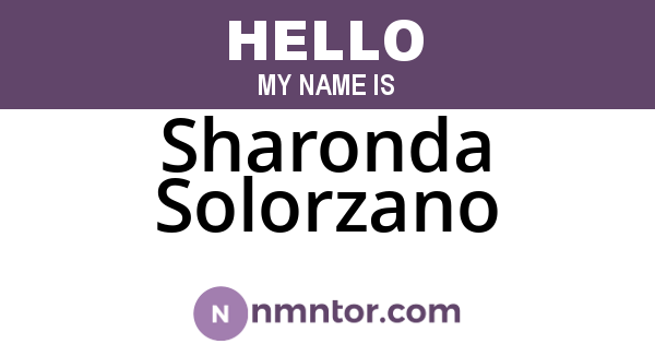 Sharonda Solorzano