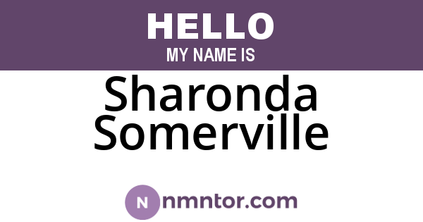 Sharonda Somerville
