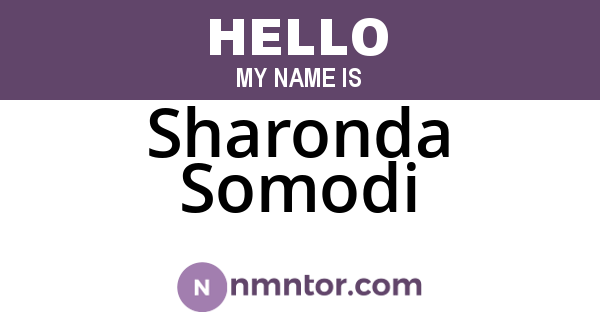 Sharonda Somodi