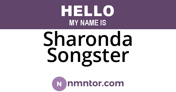 Sharonda Songster