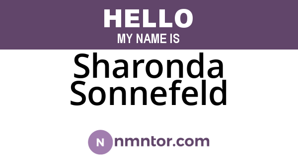 Sharonda Sonnefeld