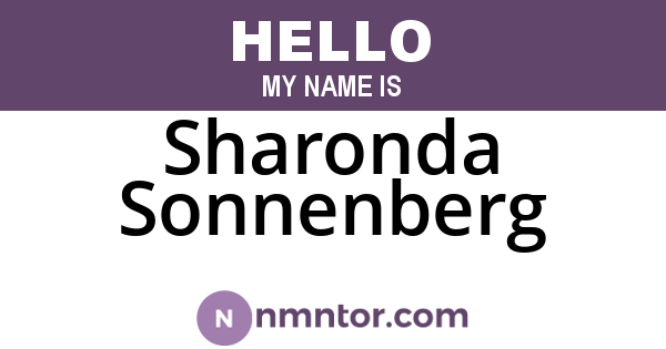 Sharonda Sonnenberg