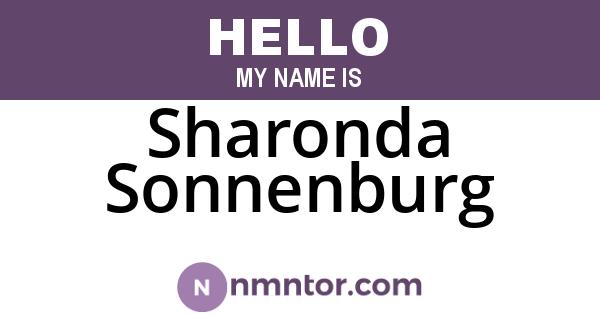 Sharonda Sonnenburg