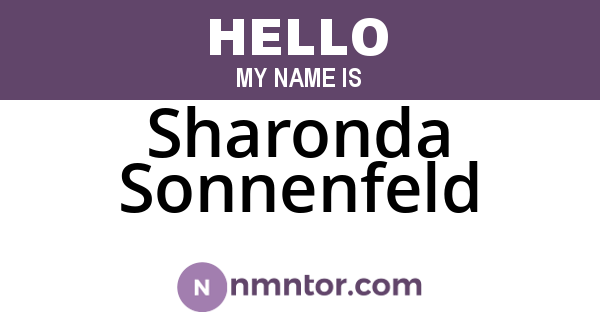 Sharonda Sonnenfeld