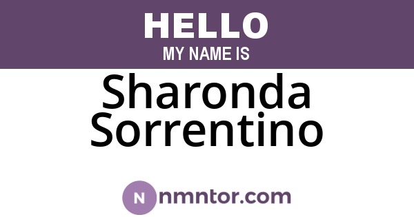 Sharonda Sorrentino