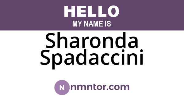 Sharonda Spadaccini