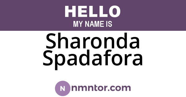 Sharonda Spadafora