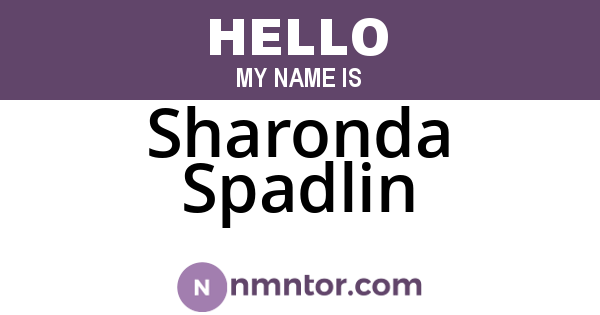 Sharonda Spadlin