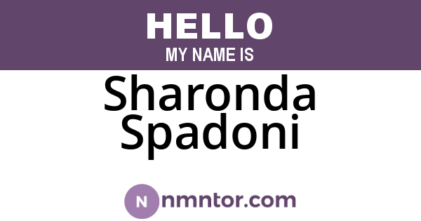Sharonda Spadoni