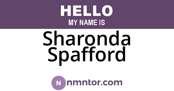 Sharonda Spafford