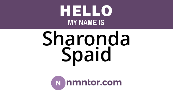 Sharonda Spaid