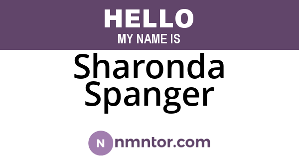 Sharonda Spanger