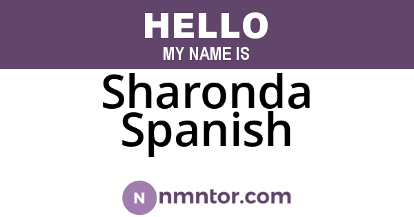 Sharonda Spanish