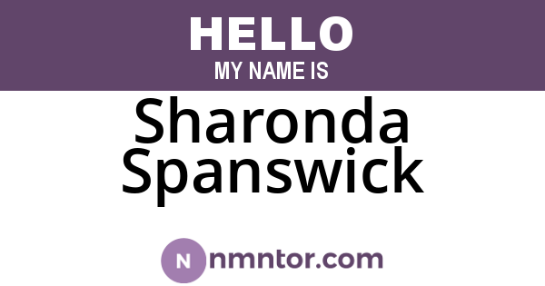 Sharonda Spanswick