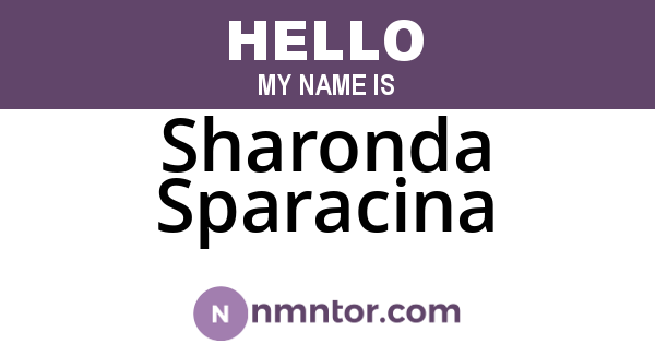Sharonda Sparacina
