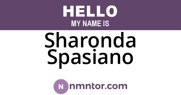 Sharonda Spasiano
