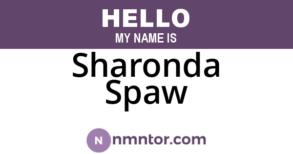 Sharonda Spaw