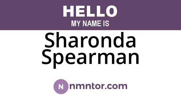 Sharonda Spearman