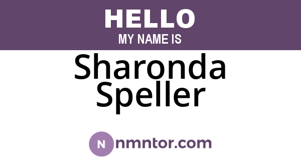 Sharonda Speller