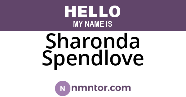 Sharonda Spendlove