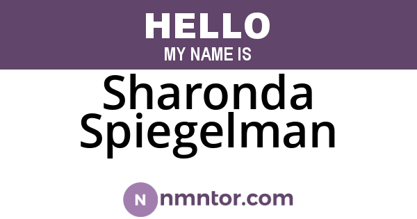 Sharonda Spiegelman