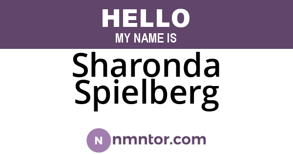 Sharonda Spielberg