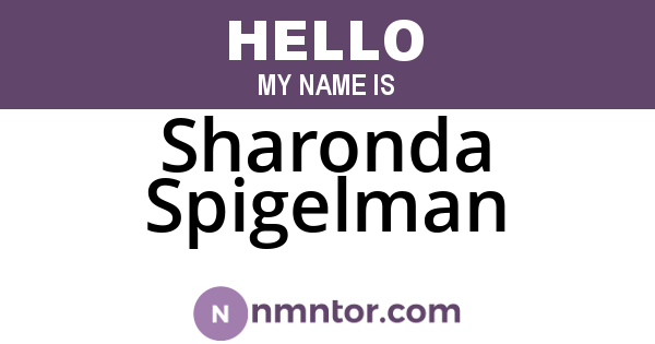 Sharonda Spigelman