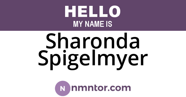 Sharonda Spigelmyer