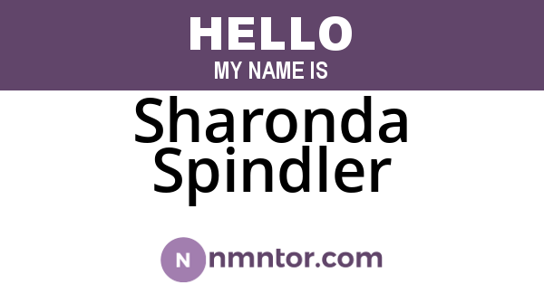 Sharonda Spindler