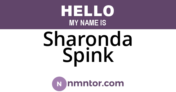 Sharonda Spink