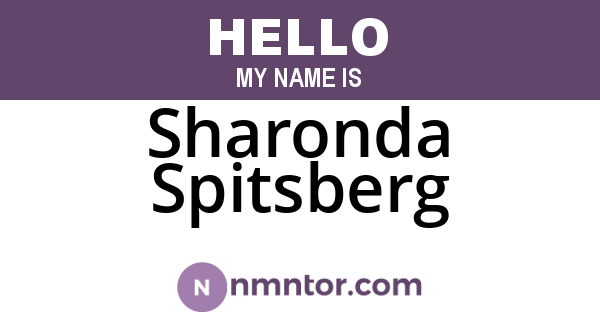 Sharonda Spitsberg