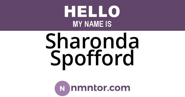 Sharonda Spofford