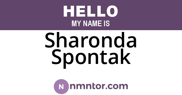 Sharonda Spontak