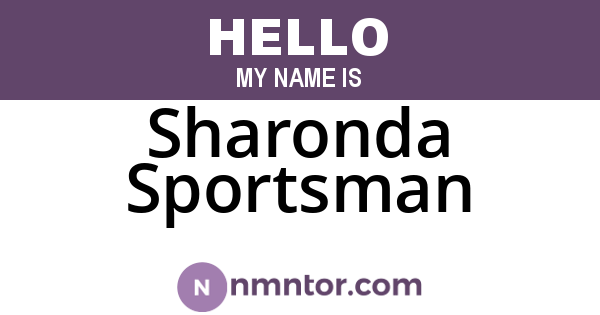 Sharonda Sportsman