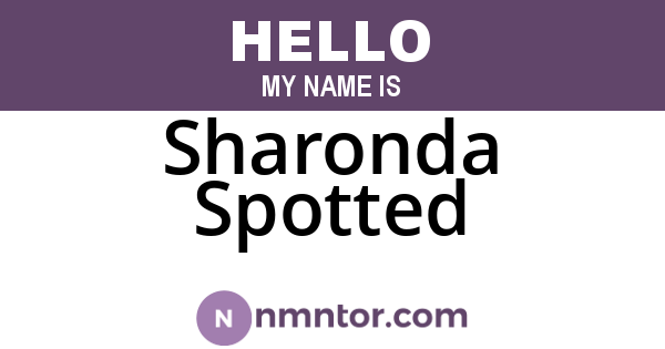 Sharonda Spotted