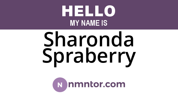 Sharonda Spraberry