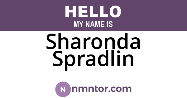 Sharonda Spradlin