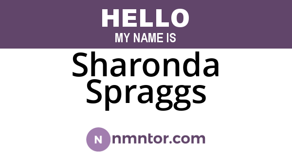 Sharonda Spraggs